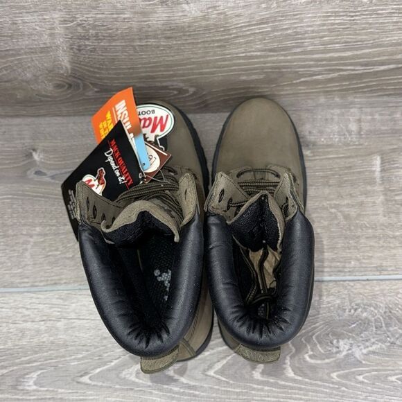 Mack Soft Toe #739720 3M Thinsulate Warm Men’s Sz 10 Leather Lace Up Work Boots - Picture 5 of 13